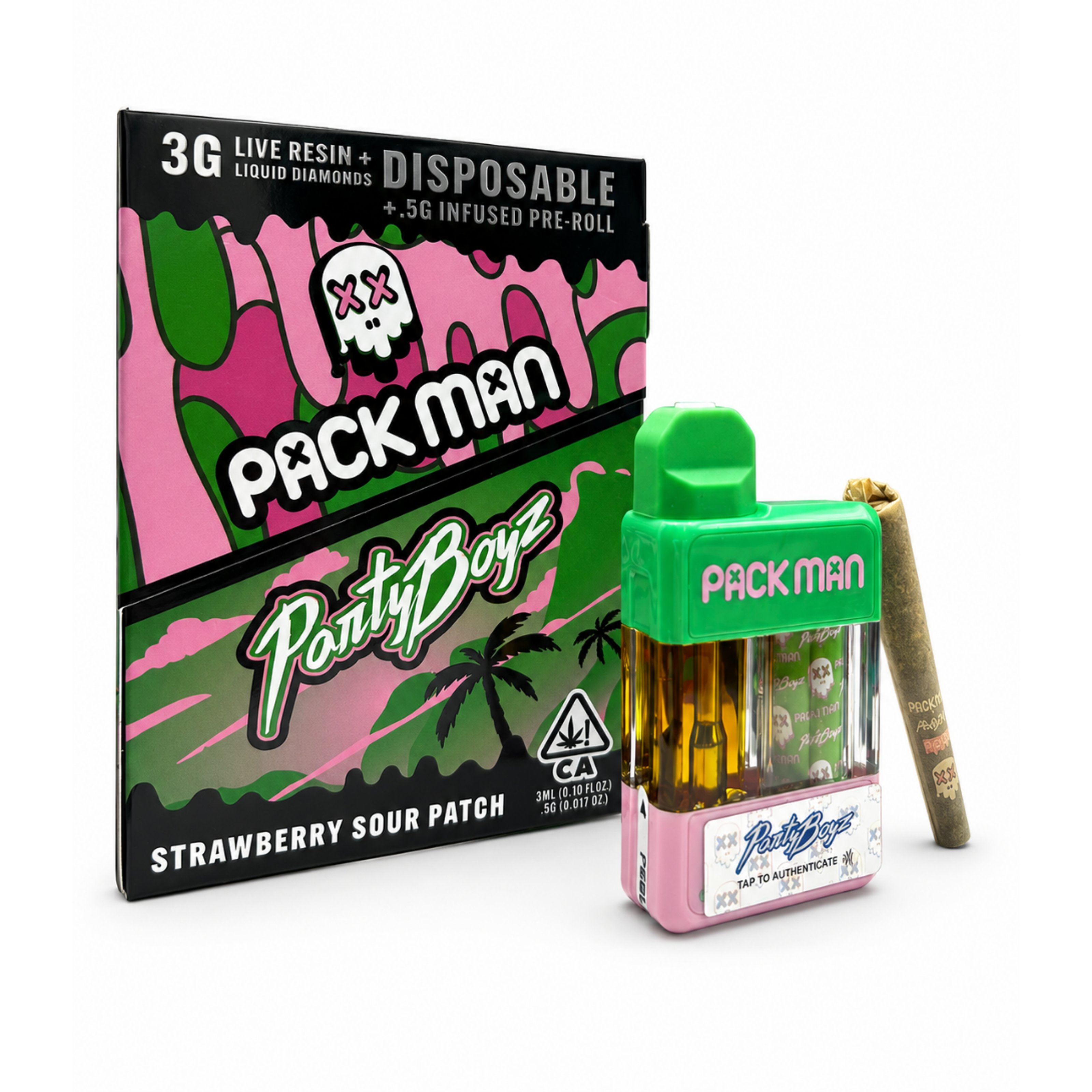 PackMan x Partyboyz 3g + 1 PreRoll